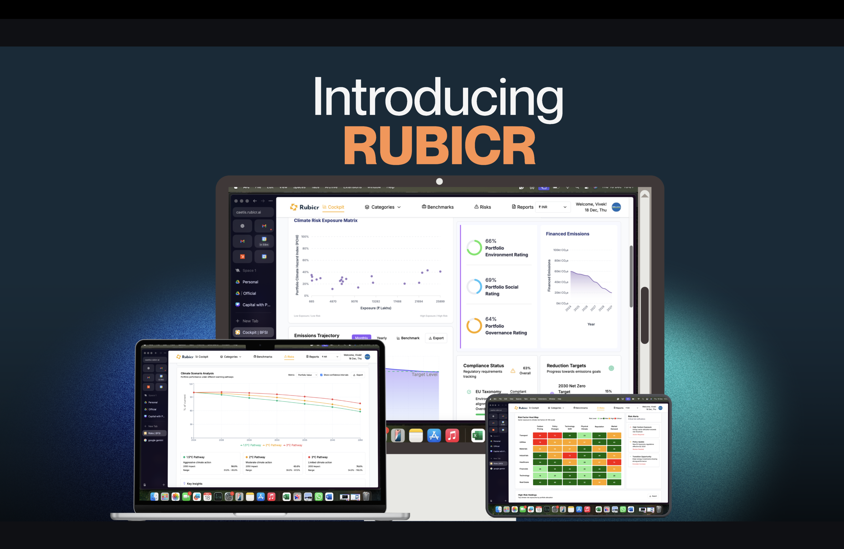 Valence supply chain dashboard showing logistics optimization interface with end-to-end visibility and efficiency metrics